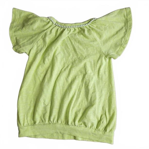 Chakie Girls' Flutter Sleeve Top - Picture 2 of 3